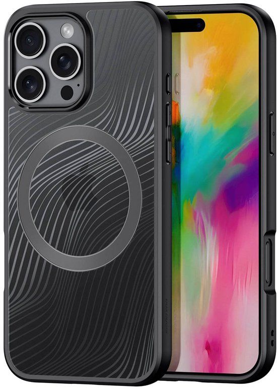 Dux Ducis Aimo Series Back Cover voor Apple iPhone 16 Pro - Zwart