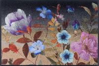 wash+dry Deurmat, Midnight Blooms, 50 x 75 cm, binnen en buiten, wasbaar