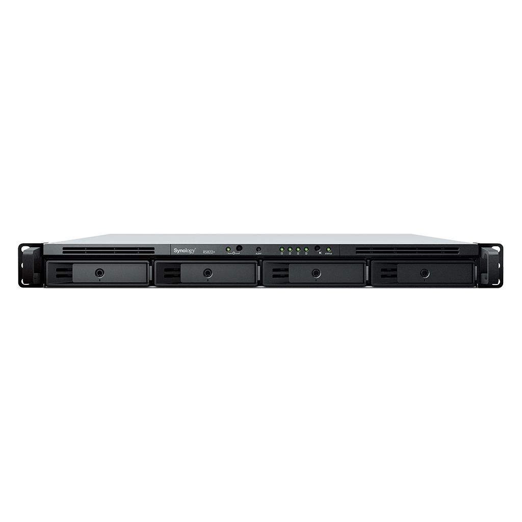 Synology RackStation RS822+ NAS Server - AMD Ryzen V1500B, 2GB RAM, 4-Bay