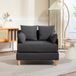 en.casa Slaapbank Seinlus 1-zits 81x88x68 cm donkergrijs