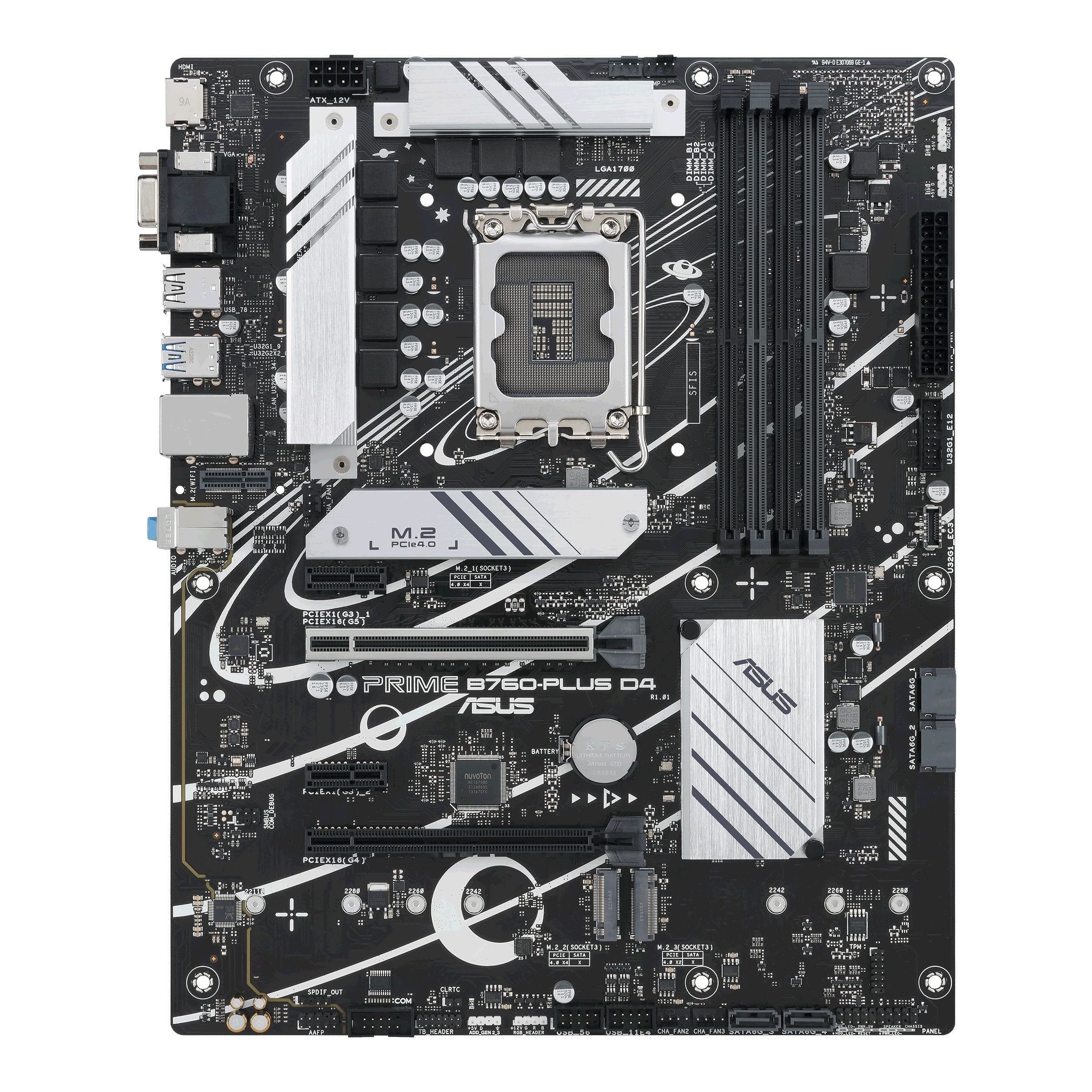 ASUS PRIME B760-PLUS D4 - Moederbord - Intel B760 - LGA 1700 - ATX