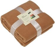 James & Nicholson Fleece deken/plaid camel 130 x 170 cm