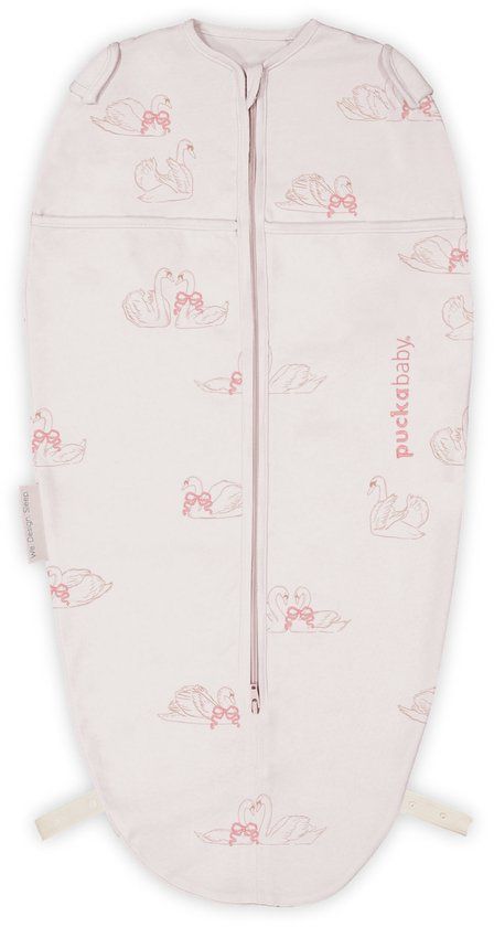 Puckababy Mini Inbakerslaapzakje baby (3-6m) - Swans - Katoen TOG 0.5