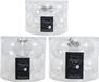 Merkloos / Sans marque Kaemingk B.V. 24x stuks glazen kerstballen transparant 6, 7 en 8 cm