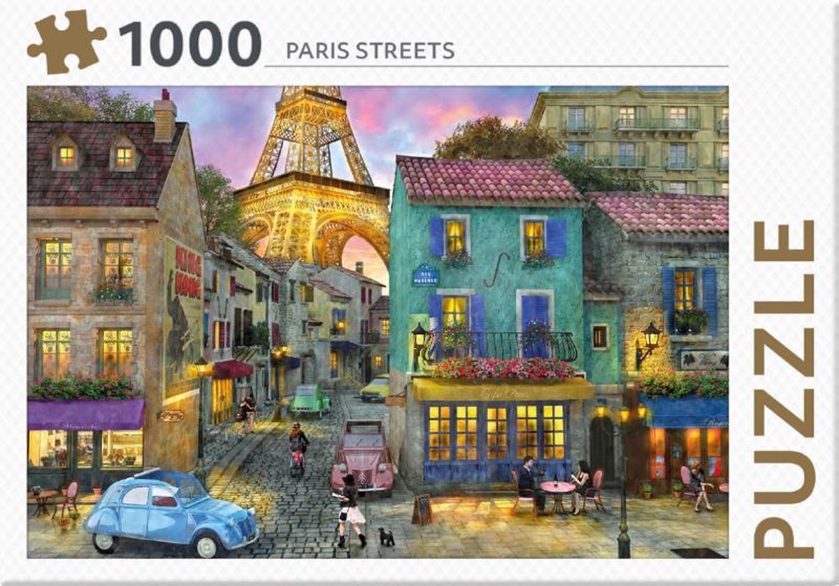 Rebo legpuzzel - 1000 st - Paris Streets - Premium Quality