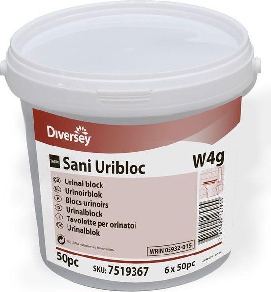 TASKI Sani Uribloc W4g urinoir reinigingstabletten - 50 stuks