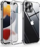Merkloos Transparant Hoesje Geschikt voor Apple iPhone 13 Pro | Schokbestendig TPU | Back Cover | Dun | Flexibel | Shockproof | Doorzichtig