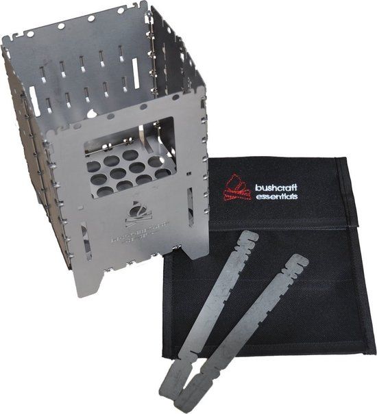 Bushcraft Essentials Bushbox XL Titanium - Spiritus Kooktoestel - Grijs