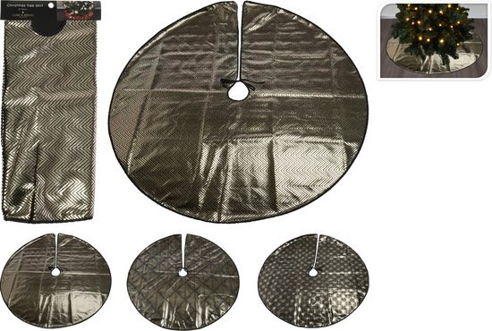 Kerstboom Kleed/Rok - Zwart - Diameter 95cm - 3 Designs