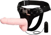 BAILE Ultra Passionate Vibrerende Strap-on Voorbinddildo met Afstandbediening 16,7cm
