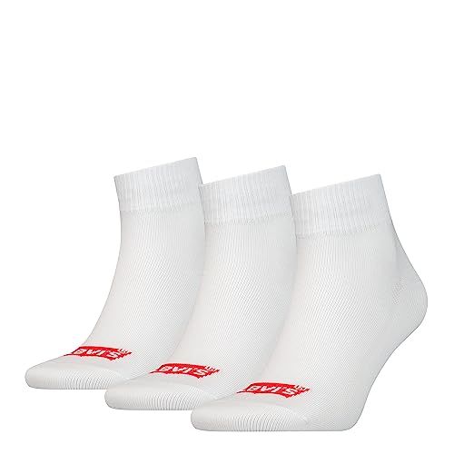 Levi's Middelhoge sokken met logo - gerecycled katoen – White – 43-46