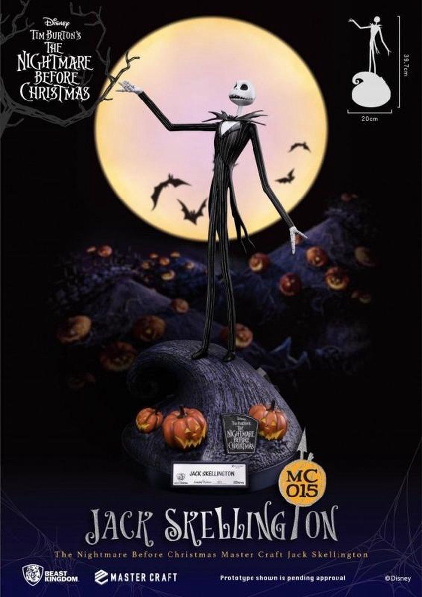 Beast Kingdom NIGHTMARE BEFORE CHRISTMAS - Master Craft Jack Skellington - 40cm
