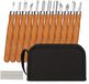 Ibenzoa® Set complète de outils de sculpture sur bois avec pierres à aiguiser