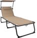 Merkloos Homecall Zonnebed met dak, sneldrogend schuim, XXL, 200 x 70 cm