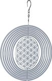 Wagner Windspinner, Nature's Melody, Cosmo Spinner, Flower of Life, CS08FL, Zilver, RVS
