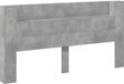 vidaXL Hoofdbord Beton Grijs 200 x 16,5 x 103,5 cm Bewerkt hout