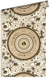A.S. Création Versace "MEDUSA HOOFD" Satin Shiny Circle Wallpaper - Pearl Beige, White, Brown