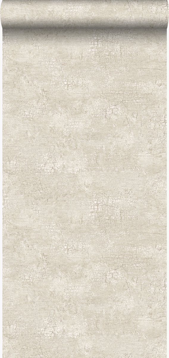 Origin Wallcoverings behang natuursteen met craquelé effect beige - 347563 - 53 cm x 10,05 m