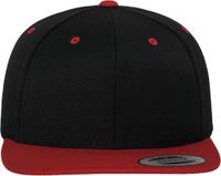 Flexfit - Classic Snapback Twee Kleuren Pet - Zwart / Rood