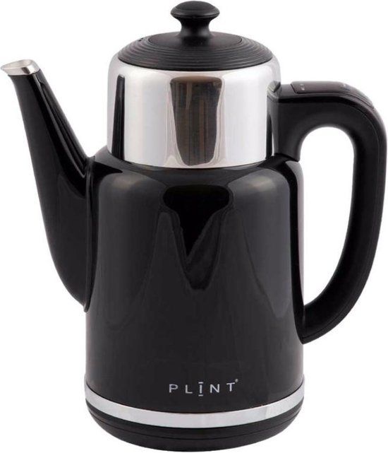 PLINT by Bluetoolz® PLINT Retro Waterkoker - Zwart - BPA-vrij - Variabele Temperatuur - 1.7L - 3 Jaar Garantie