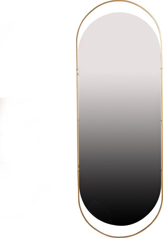 WOOOD Sanou Oval XL Mirror - Antique Brass - 168x60cm