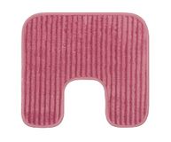 Gözze - zacht, antislip U-vormig toilettapijt, 100% polyester, 50 x 45 cm, oudroze