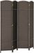 HOMCOM Paravent - Bois de pin - 160x1,6x170cm - Brun