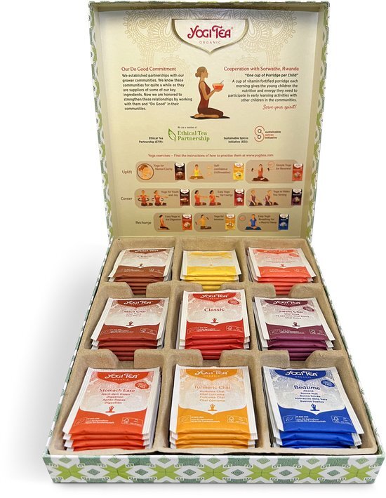 Yogi Tea Selection Box Geschenksdoos - 9x5 Stuks - 45 Theezakjes - Theedoos - Cadeau - Giftset - NL-BIO-01