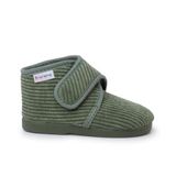 Pisamonas Pantoffels van corduroy met klittenbandsluiting