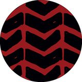 Bonateks Tapis de souris rond imprimé numériquement, base antidérapante, pour bureau et maison, diamètre : 22 cm