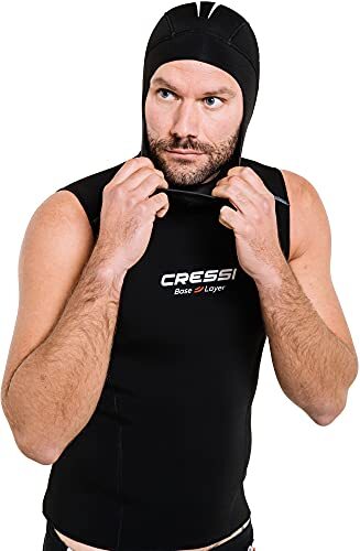 Cressi Base Layer Hood Vest Man 2.5-5mm