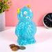 Out of the Blue Spaarpot Blauw Monster Keramiek Grappig Cadeau Kind Spaarpot met Slot Decoratie Blauw