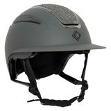 Imperial Riding Unisex - paardrijhelm volwassenen IRHOlania Deluxe Big Vizier, grijs, L