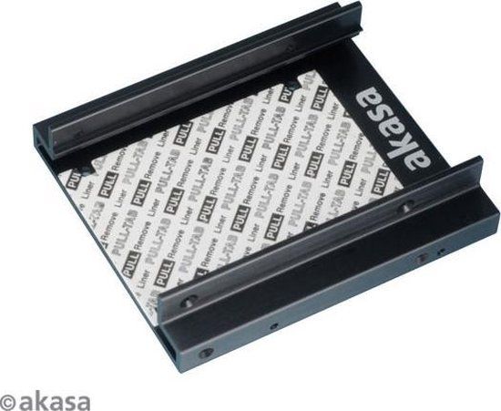 Akasa AK-MX010V2 Dual 2.5" SSD/HDD Mounting Module for 3.5" Bay, Black