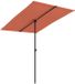 vidaXL Parasol met aluminium paal 2x1,5 m terracottakleurig