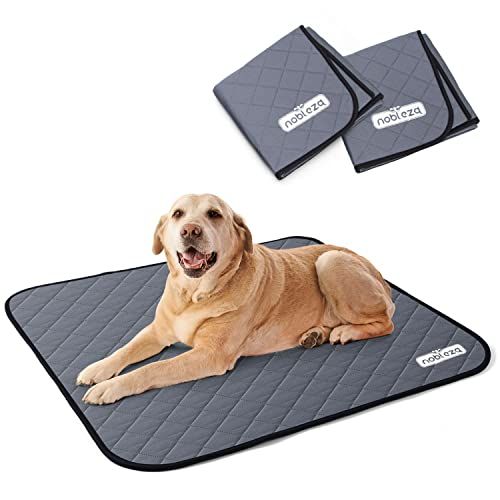 Nobleza 48UOV - Wasbare puppy training Pads - 2 stuks - Herbruikbare Hondentoilet - 81 x 72 cm - Grijs