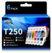 T250 Cartouches d'encre - Compatible Noir, Cyan, Magenta, Jaune