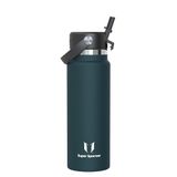 Sparrow RVS Drinkfles 500ml/750ml/1L/1.2L - Isolerende Waterfles met Rietje