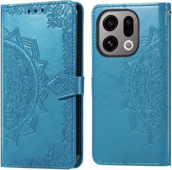 imoshion Hoesje - Geschikt voor Oppo Find X9 - Mandala Bookcase - Turquoise