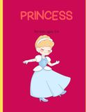 Princess Coloring Book: Cute and Easy Princess Coloring Pages for Kids Ages 3-6
