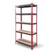 Catter House Cargo Advance Metalen rek, 90-90 x 40 x 180 cm, modulair rek van verzinkt staal en MDF met in hoogte verstelbare legplanken en belastbaar tot 1500 kg