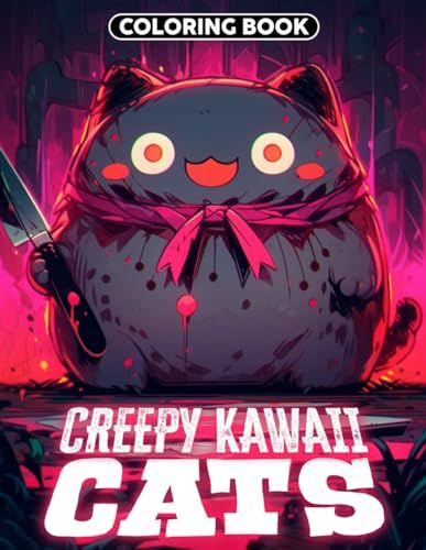 Creepy Kawaii Cats Coloring Book: Cute Spooky Kittens - Manga Art & Stress Relief
