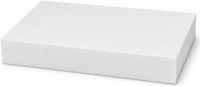 Bellatio Design Piepschuim vormen - rechthoek - 1x - 20 x 30 x 4 cm - styropor hobby / DIY vorm - basis knutselfiguren