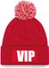 Bellatio Decorations VIP muts/beanie met pompon - onesize - rood