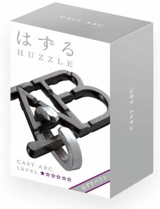 Huzzle puzzel Cast ABC - metaal - unisex - zilver