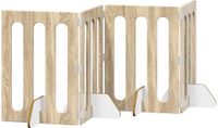 vidaXL Vouwbaar Huisdierhek 4 st Sonoma Eiken 201 x 38 x 70 cm