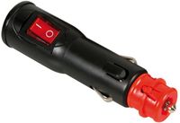Lampa Universele aanstekerplug 12/24V Zwart/Rood