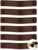 Brute Strength BIGsave B.V. Leren handgrepen - Bruin - 6 stuks - 20 x 2,5 cm