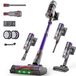 Aspirateur sans fil, 600 W, 58000 Pa, 75 minutes, avec affichage LED