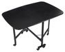 Table pliante multifonctionnelle - Bois massif - 6 roulettes verrouillables - Capacité de charge 100 kg - Noir